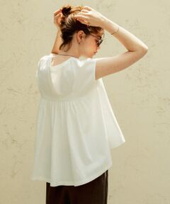 『WEB限定』吸水速乾クールタッチバックフレアプルオーバー