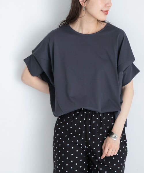 ＊＊Sonny Label / サニーレーベル Tシャツ | 『WEB限定』吸水速乾UVクールタッチドルマンプルオーバー（チャコール）