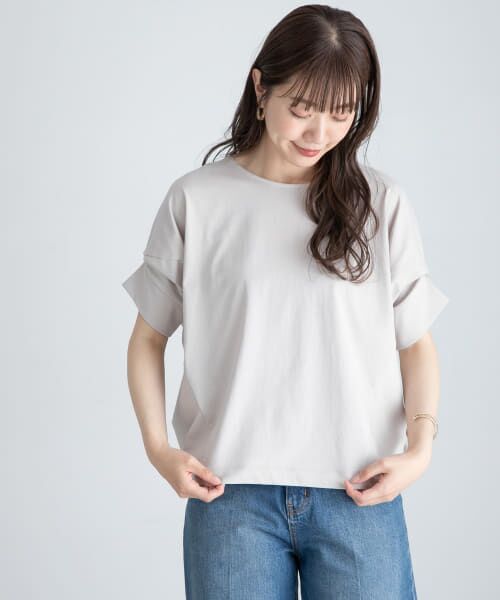 ＊＊Sonny Label / サニーレーベル Tシャツ | 『WEB限定』吸水速乾UVクールタッチドルマンプルオーバー（グレージュ）