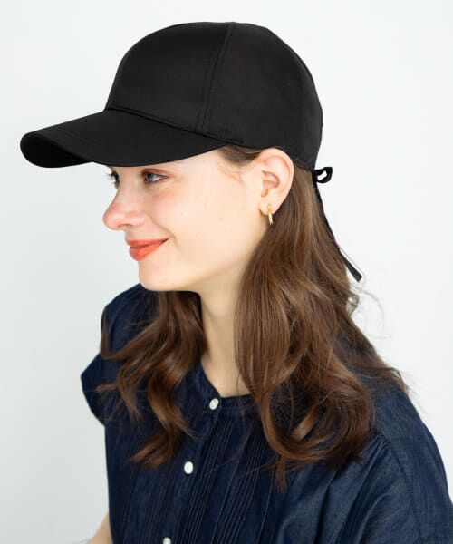 ＊＊Sonny Label / サニーレーベル キャップ | UVCUTバックリボンキャップ（ブラック）