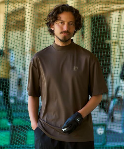 ＊＊Sonny Label / サニーレーベル Tシャツ | OOPS　遮熱UVカットモックネックTシャツ（KHAKI）