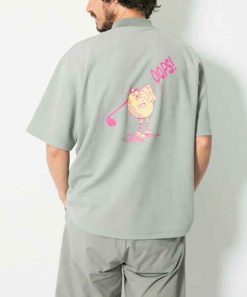 ＊＊Sonny Label / サニーレーベル Tシャツ | OOPS×RYUAMBE　モックネックTシャツ（L.KHAKI）