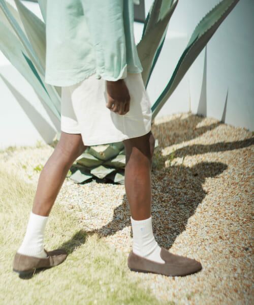 ＊＊Sonny Label / サニーレーベル ショート・ハーフ・半端丈パンツ | コーデュロイイージーバギーショートパンツ（オフ）