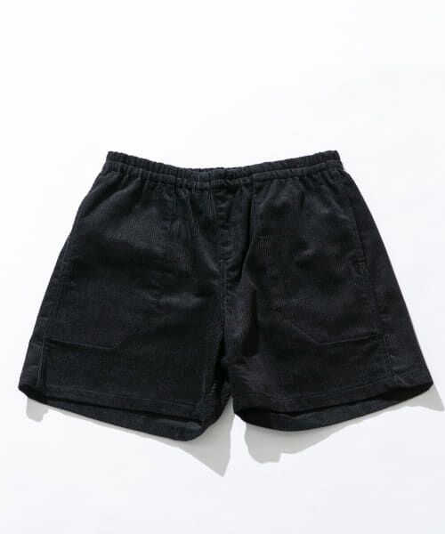 ＊＊Sonny Label / サニーレーベル ショート・ハーフ・半端丈パンツ | コーデュロイイージーバギーショートパンツ（ブラック）