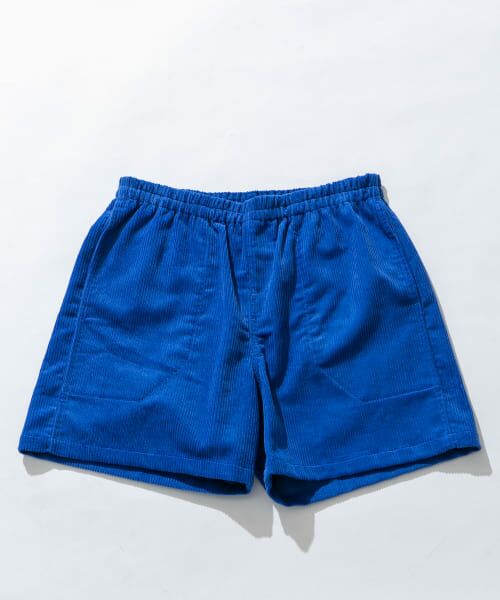 ＊＊Sonny Label / サニーレーベル ショート・ハーフ・半端丈パンツ | コーデュロイイージーバギーショートパンツ（ブルー）