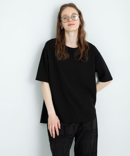 カットジョーゼットハーフスリーブプルオーバー （Tシャツ