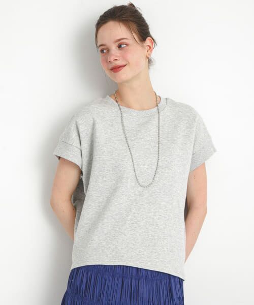 ＊＊Sonny Label / サニーレーベル スウェット | 裏毛スウェットフレンチスリーブプルオーバー（杢グレー）