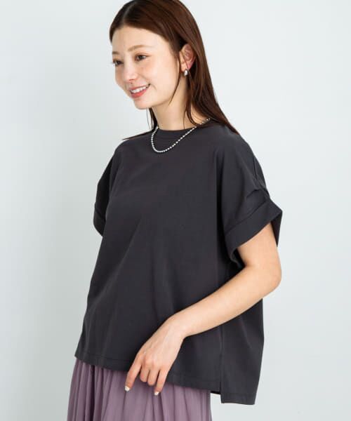 ＊＊Sonny Label / サニーレーベル Tシャツ | ダブルタックフレンチスリーブプルオーバー（チャコール）