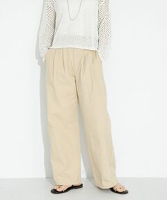 ワイドストレートアジャストタックパンツ