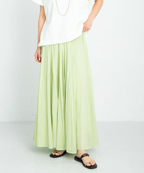 セール】 エアリーコットンボイルフレアスカート （スカート