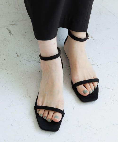 ＊＊Sonny Label / サニーレーベル サンダル | フェイクスウェードサンダル（ブラック）