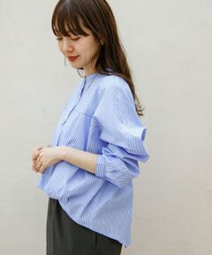 『WEB限定』フロントタックバンドカラーシャツ