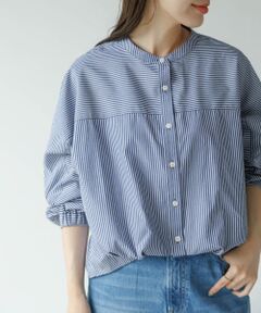 『WEB限定』フロントタックバンドカラーシャツ