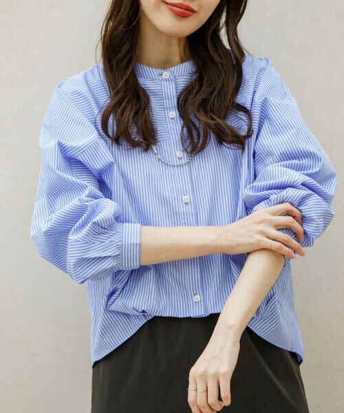 フロントタックバンドカラーシャツ Sonny Label｜『WEB限定』フロントタックバンドカラーシャツ