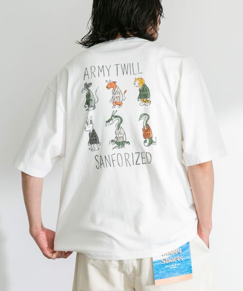 ＊＊Sonny Label / サニーレーベル Tシャツ | 『別注』ARMY TWILL×Sonny Label　Print T-shirts（A.WHITE）