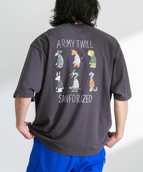 ＊＊Sonny Label / サニーレーベル Tシャツ | 『別注』ARMY TWILL×Sonny Label　Print T-shirts（A.CHARCOAL）