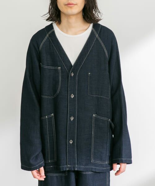 ＊＊Sonny Label / サニーレーベル Gジャン・デニムジャケット | WHEIR　ノーカラージャケット（WA）