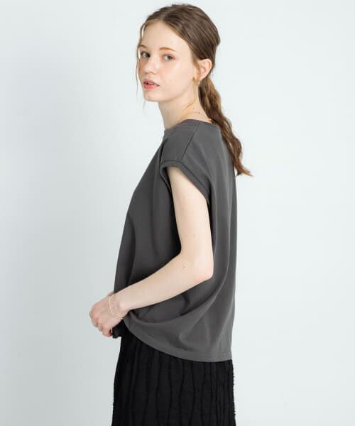 ＊＊Sonny Label / サニーレーベル Tシャツ | 『UR TECH ひやサラクール』フレンチスリーブTシャツ（チャコール）