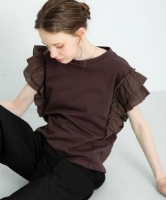 フリルフレンチスリーブプルオーバー