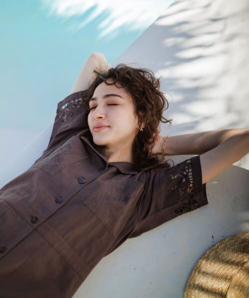 セール】 エンブロイダリーコットンオールインワン （サロペット