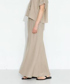 リネン混セミマーメイドスカート