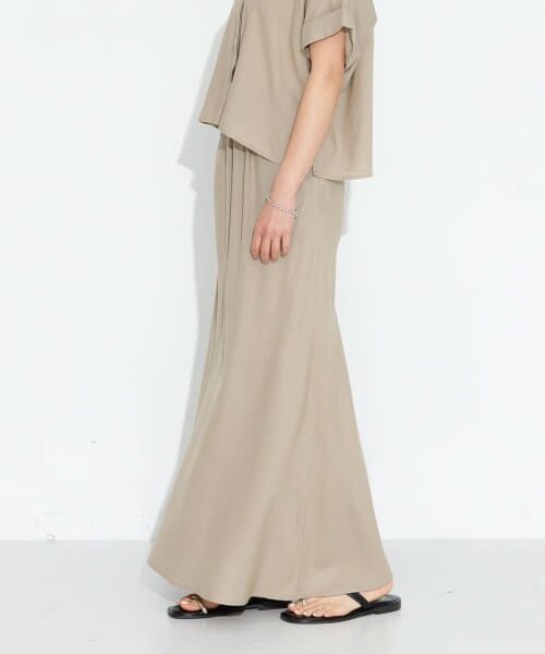 ＊＊Sonny Label / サニーレーベル スカート | リネン混セミマーメイドスカート（ベージュ）