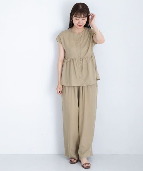 【良品】brass シューリペア　セットアップ　ゴールドリネン 良品】brass シューリペアセットアップゴールドリネン