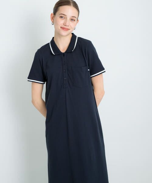 【超美品！！】J.Lindeberg ネイビー ポロワンピース S 2024SS 【レディース】 J.LINDEBERG Jリンドバーグ ワンピース