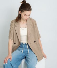 メッシュハーフスリーブジャケット