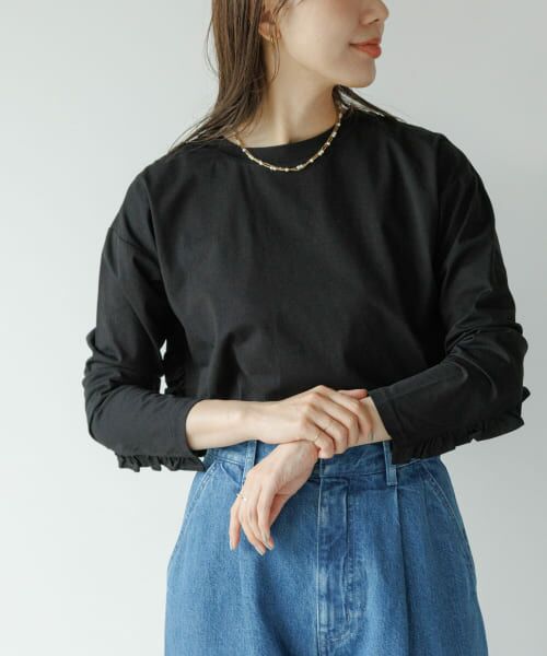 RIKOエンフォルドプルオーバー LAYERED NECK BOX PULLOVER