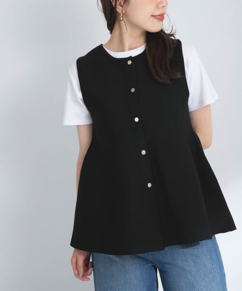 WEB限定』2WAYペプラムニットベスト （ニット・セーター）｜＊＊Sonny