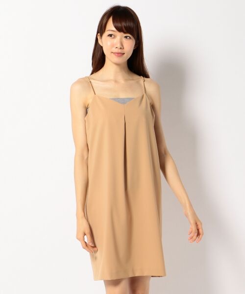 セール 洗える ステファニーストレッチ キャミワンピース スリップドレス ミニ丈 ひざ丈ワンピース S Size Onward 小さいサイズ エスサイズオンワード ファッション通販 タカシマヤファッションスクエア