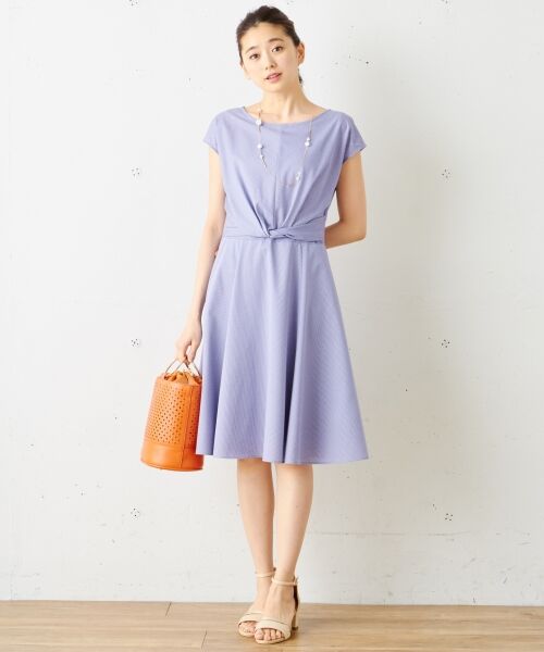 セール 洗える コットンストライプジャガード ワンピース ミニ丈 ひざ丈ワンピース S Size Onward 小さいサイズ エスサイズオンワード ファッション通販 タカシマヤファッションスクエア