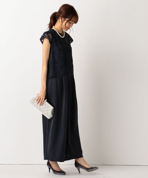 セール 結婚式やパーティに 2set ビアンカ セットアップ パンツドレス ドレス S Size Onward 小さいサイズ エスサイズ オンワード ファッション通販 タカシマヤファッションスクエア