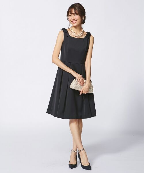 セール 結婚式やパーティに シルキーサテンボンディング ドレス ドレス S Size Onward 小さいサイズ エスサイズオンワード ファッション通販 タカシマヤファッションスクエア