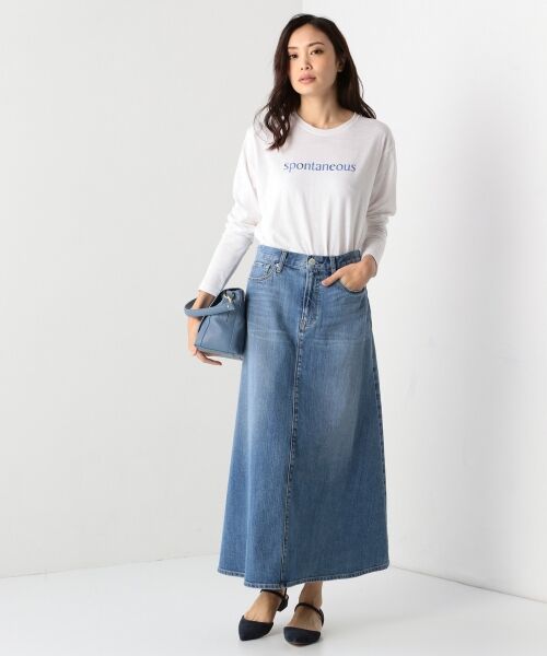 【STORY3月号掲載】23区denim ロング デニムスカート