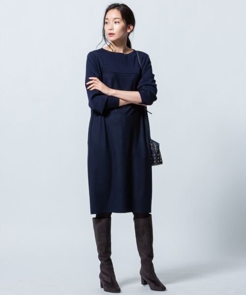 セール 好評につき追加生産 Ribcommbi Smooth ニットワンピース ロング マキシ丈ワンピース S Size Onward 小さいサイズ エスサイズオンワード ファッション通販 タカシマヤファッションスクエア