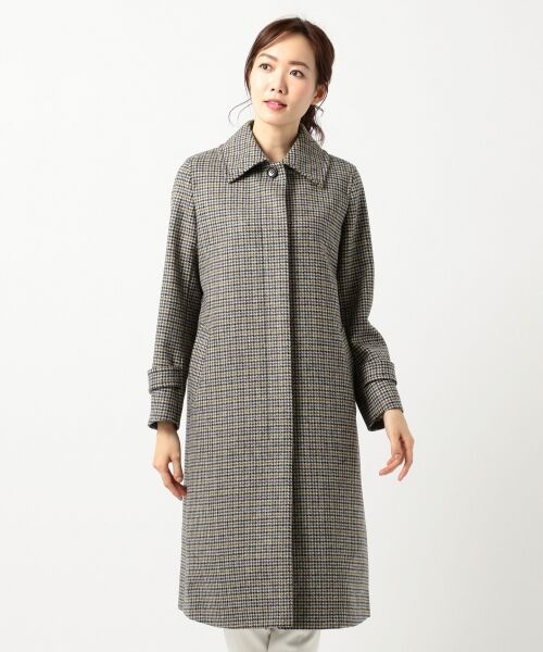 セール】 MOON SHETLAND TWEED ステンカラーコート （ステンカラー