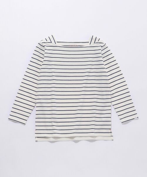 S size ONWARD(小さいサイズ) / エスサイズオンワード Tシャツ | 【UV・防シワ】L'aube フレンチボーダー Tシャツ（八分袖） | 詳細13
