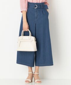 S size ONWARD(小さいサイズ) / エスサイズオンワード その他パンツ | 【洗える】ライトデニム ワイドパンツ