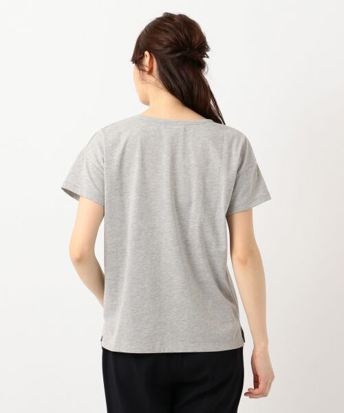 S size ONWARD(小さいサイズ) / エスサイズオンワード Tシャツ | L'aube ボートネック ロゴＴシャツ | 詳細8