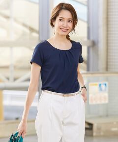 S size ONWARD(小さいサイズ) / エスサイズオンワード Tシャツ | 【接触冷感・UVケア・消臭機能】コンフォートモダールBASIC  カットソー