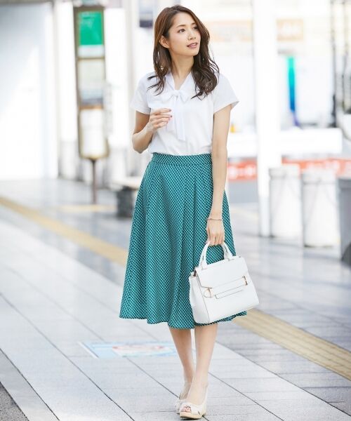 S size ONWARD(小さいサイズ) / エスサイズオンワード Tシャツ | 【接触冷感・UVケア・消臭機能】コンフォートモダール ボウタイ カットソー | 詳細1