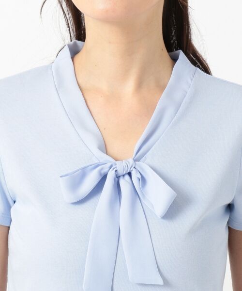 S size ONWARD(小さいサイズ) / エスサイズオンワード Tシャツ | 【接触冷感・UVケア・消臭機能】コンフォートモダール ボウタイ カットソー | 詳細14