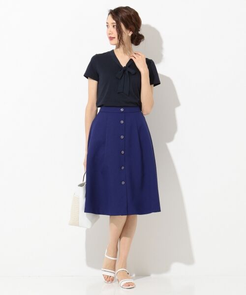 S size ONWARD(小さいサイズ) / エスサイズオンワード Tシャツ | 【接触冷感・UVケア・消臭機能】コンフォートモダール ボウタイ カットソー | 詳細19