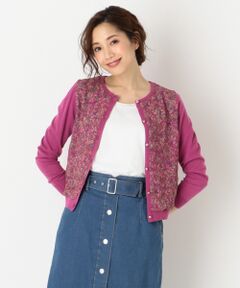 S size ONWARD(小さいサイズ) / エスサイズオンワード カーディガン・ボレロ | 【洗える】Deveauxドッキング カーディガン