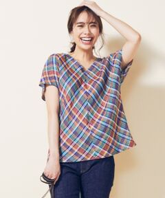 【マガジン掲載】LIBECO リネン2WAYブラウス(検索番号K96)