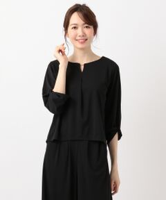 S size ONWARD(小さいサイズ) / エスサイズオンワード Tシャツ | 【UVケア・接触冷感・消臭効果】エアリードレープスムース7分丈 カットソー