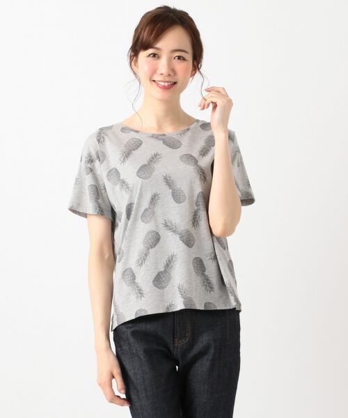 S size ONWARD(小さいサイズ) / エスサイズオンワード Tシャツ | 【L'aube】パイナップルプリント Tシャツ | 詳細11