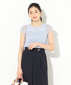 S size ONWARD(小さいサイズ) / エスサイズオンワード ニット・セーター | 【洗える】レースコンビP/O ニット